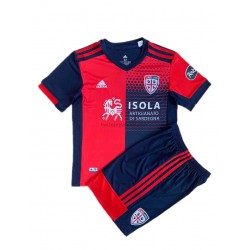 Cagliari Voetbalshirt Kleuters/Kids Thuis Tenue 2021-2022 Korte Mouw
