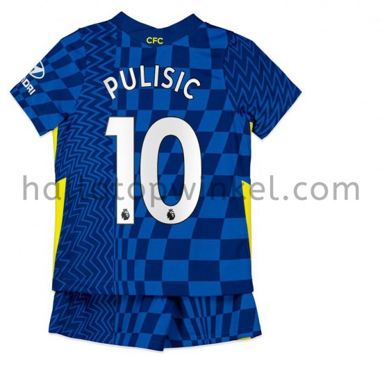 Chelsea Voetbalshirt Christian Pulisic 10 Kleuters/Kids Thuis Tenue 2021-2022 Korte Mouw
