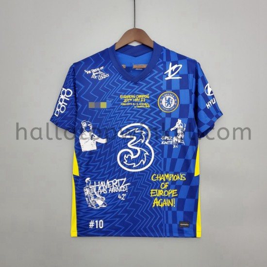 Chelsea Voetbalshirt Graffiti Thuis Tenue 2021-2022 Korte Mouw