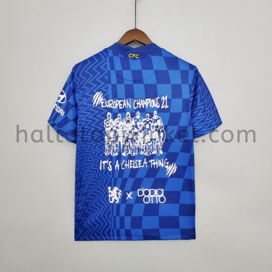 Chelsea Voetbalshirt Graffiti Thuis Tenue 2021-2022 Korte Mouw