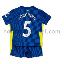 Chelsea Voetbalshirt Jorginho 5 Kleuters/Kids Thuis Tenue 2021-2022 Korte Mouw