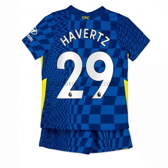 Chelsea Voetbalshirt Kai Havertz 29 Kleuters/Kids Thuis Tenue 2021-2022 Korte Mouw