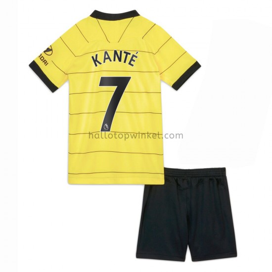 Chelsea Voetbalshirt Kante 7 Kleuters/Kids Uit Tenue 2021-2022 Korte Mouw