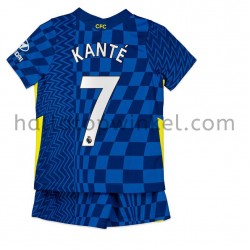 Chelsea Voetbalshirt Kante 7 Kleuters/Kids Thuis Tenue 2021-2022 Korte Mouw