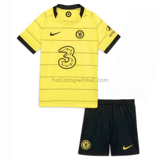 Chelsea Voetbalshirt Kleuters/Kids Uit Tenue 2021-2022 Korte Mouw