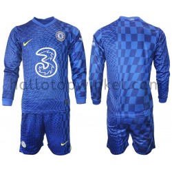 Chelsea Voetbalshirt Kleuters/Kids Thuis Tenue 2021-2022 Lange Mouw