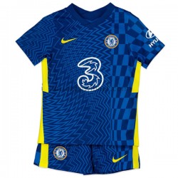 Chelsea Voetbalshirt Kleuters/Kids Thuis Tenue 2021-2022 Korte Mouw