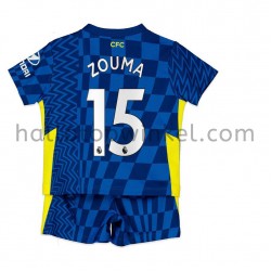 Chelsea Voetbalshirt Kurt Zouma 15 Kleuters/Kids Thuis Tenue 2021-2022 Korte Mouw