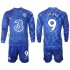 Chelsea Voetbalshirt LUKAKU 9 Kleuters/Kids Thuis Tenue 2021-2022 Lange Mouw