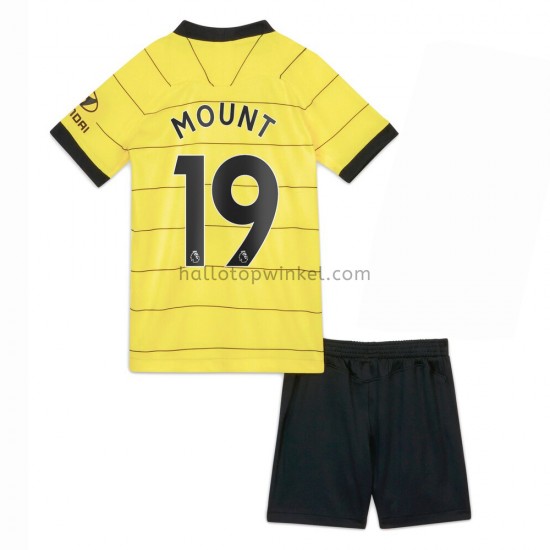 Chelsea Voetbalshirt Mason Mount 19 Kleuters/Kids Uit Tenue 2021-2022 Korte Mouw