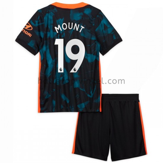 Chelsea Voetbalshirt Mason Mount 19 Kleuters/Kids Derde Tenue 2021-2022 Korte Mouw