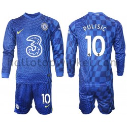 Chelsea Voetbalshirt Pulisic 10 Kleuters/Kids Thuis Tenue 2021-2022 Lange Mouw