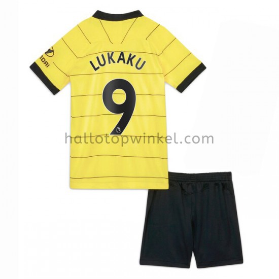 Chelsea Voetbalshirt Romelu Lukaku 9 Kleuters/Kids Uit Tenue 2021-2022 Korte Mouw