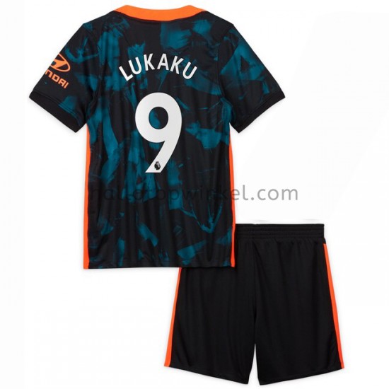 Chelsea Voetbalshirt Romelu Lukaku 9 Kleuters/Kids Derde Tenue 2021-2022 Korte Mouw