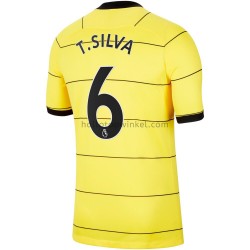 Chelsea Voetbalshirt Thiago Silva 6 Uit Tenue 2021-2022 Korte Mouw