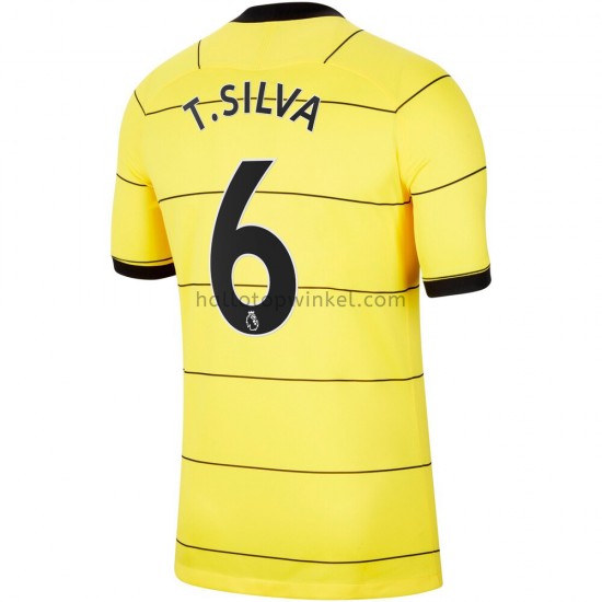 Chelsea Voetbalshirt Thiago Silva 6 Uit Tenue 2021-2022 Korte Mouw