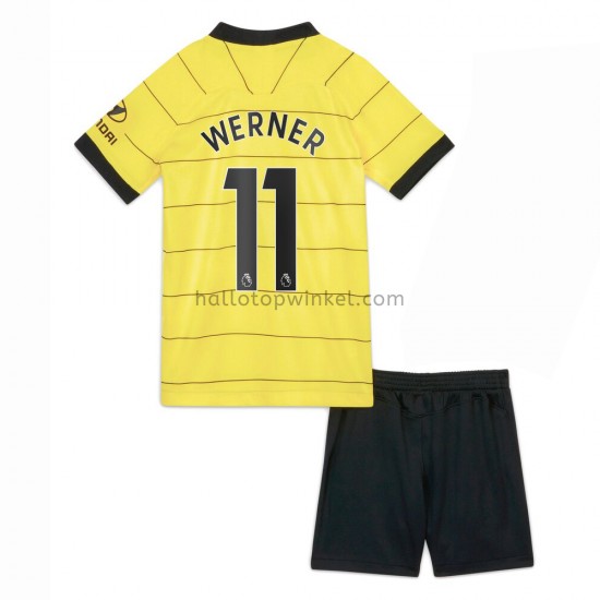 Chelsea Voetbalshirt Timo Werner 11 Kleuters/Kids Uit Tenue 2021-2022 Korte Mouw