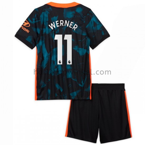 Chelsea Voetbalshirt Timo Werner 11 Kleuters/Kids Derde Tenue 2021-2022 Korte Mouw