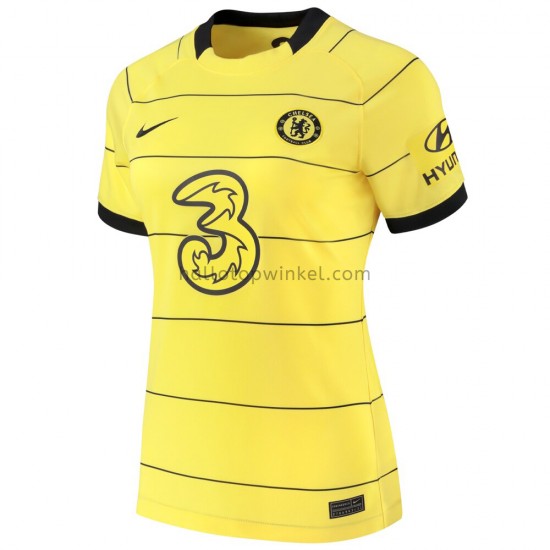 Chelsea Voetbalshirt Dames Uit Tenue 2021-2022 Korte Mouw