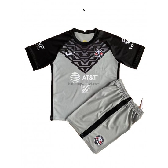 Club América Voetbalshirt Doelman Kleuters/Kids Thuis Tenue 2021-2022 Korte Mouw