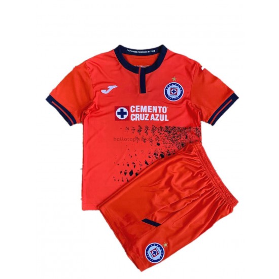 Cruz Azul Voetbalshirt Kleuters/Kids Derde Tenue 2021-2022 Korte Mouw