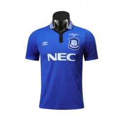 Everton Voetbalshirt Retro Thuis Tenue 1995 Korte Mouw