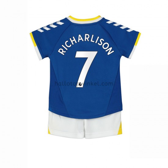 Everton Voetbalshirt Richarlison 7 Kleuters/Kids Thuis Tenue 2021-2022 Korte Mouw