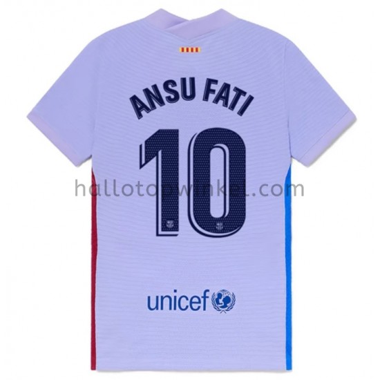 FC Barcelona Voetbalshirt Ansu Fati 10 Uit Tenue 2021-2022 Korte Mouw