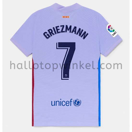 FC Barcelona Voetbalshirt Antoine Griezmann 7 Uit Tenue 2021-2022 Korte Mouw