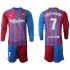 FC Barcelona Voetbalshirt Antoine Griezmann 7 Kleuters/Kids Thuis Tenue 2021-2022 Lange Mouw