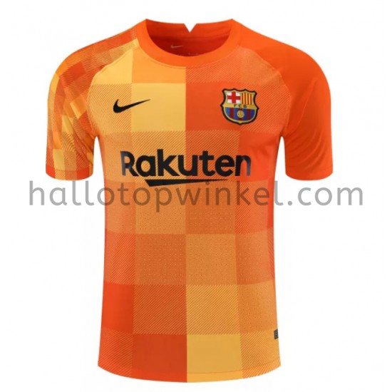 FC Barcelona Voetbalshirt Doelman Thuis Tenue 2021-2022 Korte Mouw