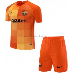 FC Barcelona Voetbalshirt Doelman Kleuters/Kids Thuis Tenue 2021-2022 Korte Mouw