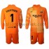 FC Barcelona Voetbalshirt Doelman Ter Stegen 1 Kleuters/Kids Thuis Tenue 2021-2022 Lange Mouw