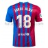 FC Barcelona Voetbalshirt Jordi Alba 18 Thuis Tenue 2021-2022 Korte Mouw