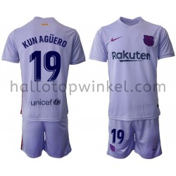 FC Barcelona Voetbalshirt Kun Aguero 19 Kleuters/Kids Uit Tenue 2021-2022 Korte Mouw