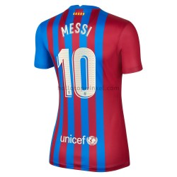 FC Barcelona Voetbalshirt Lionel Messi 10 Dames Thuis Tenue 2021-2022 Korte Mouw