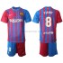 FC Barcelona Voetbalshirt Miralem Pjanic 8 Kleuters/Kids Thuis Tenue 2021-2022 Korte Mouw