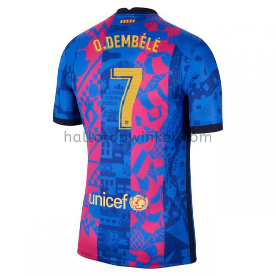 FC Barcelona Voetbalshirt O. Dembele 7 Derde Tenue 2021-2022 Korte Mouw