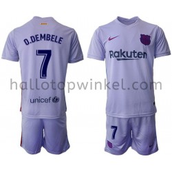 FC Barcelona Voetbalshirt O.Dembele 7 Kleuters/Kids Uit Tenue 2021-2022 Lange Mouw