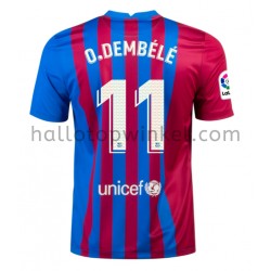 FC Barcelona Voetbalshirt Ousmane Dembele 11 Thuis Tenue 2021-2022 Korte Mouw