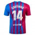 FC Barcelona Voetbalshirt Philippe Coutinho 14 Thuis Tenue 2021-2022 Korte Mouw