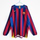FC Barcelona Voetbalshirt Retro Thuis Tenue 2005-2006 Lange Mouw