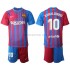 FC Barcelona Voetbalshirt Ronaldinho 10 Kleuters/Kids Thuis Tenue 2021-2022 Korte Mouw