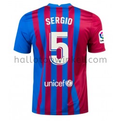 FC Barcelona Voetbalshirt Sergio Busquets 5 Thuis Tenue 2021-2022 Korte Mouw