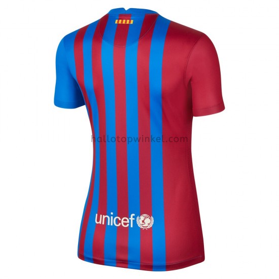 FC Barcelona Voetbalshirt Dames Thuis Tenue 2021-2022 Korte Mouw