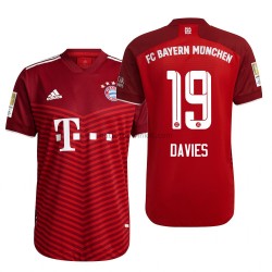 FC Bayern München Voetbalshirt Alphonso Davies 19 Thuis Tenue 2021-2022 Korte Mouw