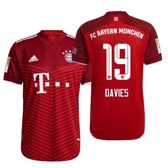 FC Bayern München Voetbalshirt Alphonso Davies 19 Thuis Tenue 2021-2022 Korte Mouw