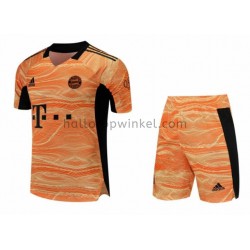 FC Bayern München Voetbalshirt Doelman Kleuters/Kids Thuis Tenue 2021-2022 Korte Mouw