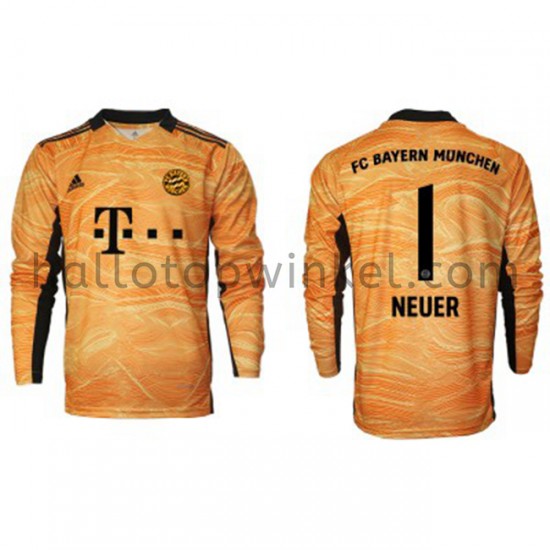FC Bayern München Voetbalshirt Doelman Manuel Neuer 1 Thuis Tenue 2021-2022 Lange Mouw
