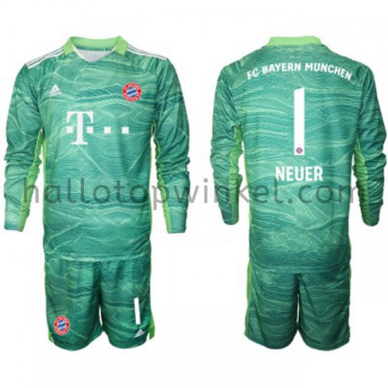 FC Bayern München Voetbalshirt Doelman Manuel Neuer 1 Kleuters/Kids Derde Tenue 2021-2022 Lange Mouw